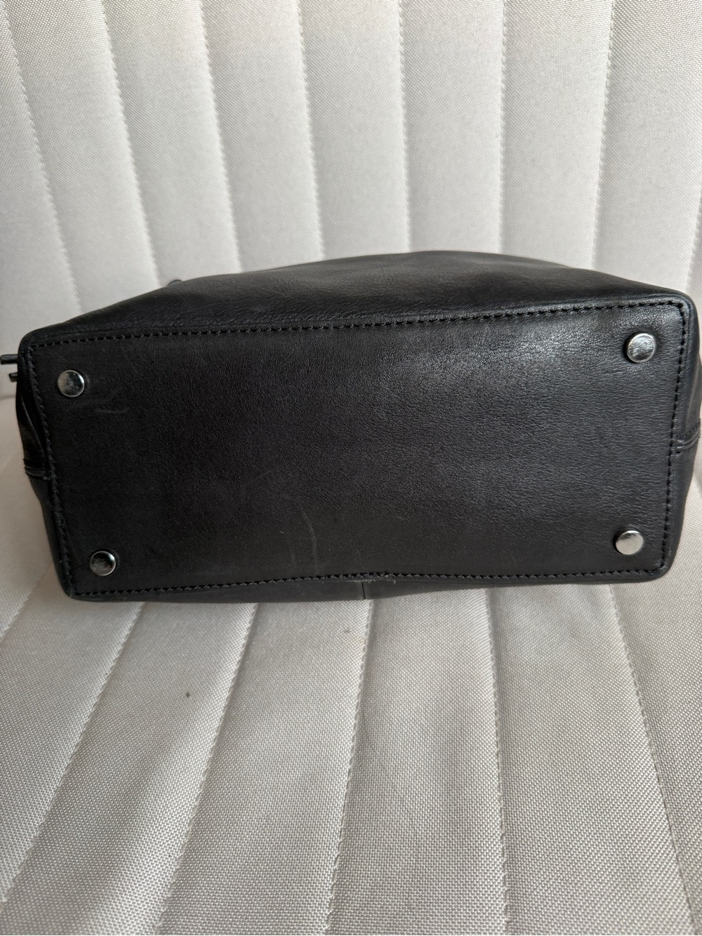 Mango Black Leather Slouchy Shoulder Bag - Picture 4 of 7